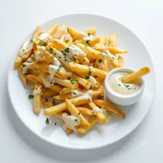 Patatas Fritas Con Mayonesa (Ración)