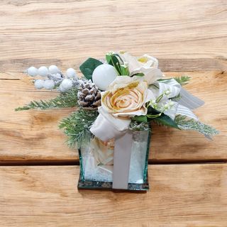 composizione natalizia vetro