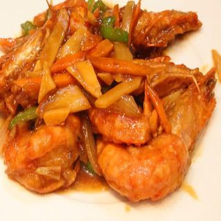 Langostinos Con Salsa China ( 5 unidades)