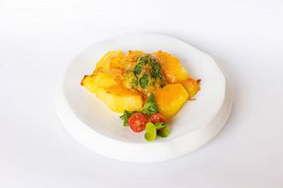 Cartofi si broccoli gratinate cu cheddar Q