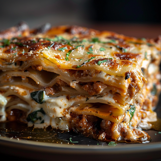 Lasagne al radicchio rosso e monte veronese