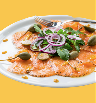 Carpaccio de salmón