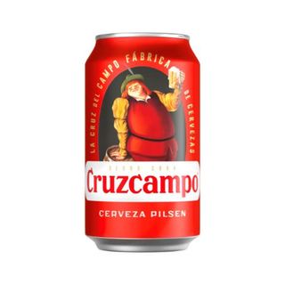 Lata cerveza Cruzcampo