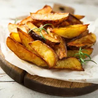 Home fries +Soda