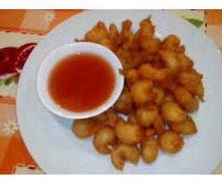 99. Скариди пане със сладко-кисел сос (700г)