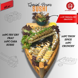 Assortiment 40 pièces + 4pc Tsikana Fry GRATUITES