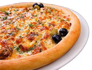 Large Chicken Tikka and Chicken BBQ Pizza