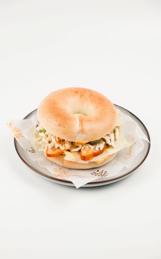 Бейгл с курицей 