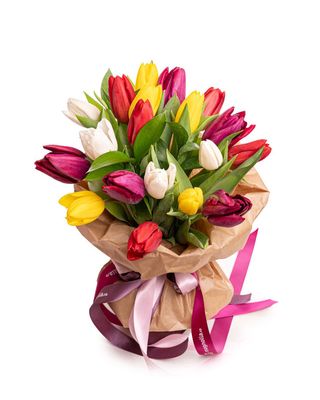 Buchet lalele multicolore