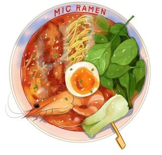 Ebi kushi karaage ramen