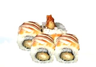 95.Tempura De Langostino Con Salmón (8 Uds.)