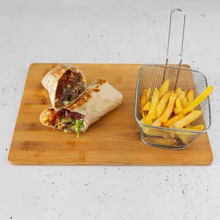 Mexicana tortilja + pomfrit
