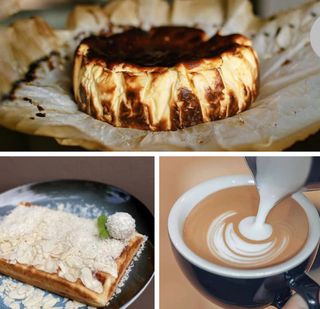 Комбо меню №6: Вафля Рафаело + Капучино + Баскський чізкейк