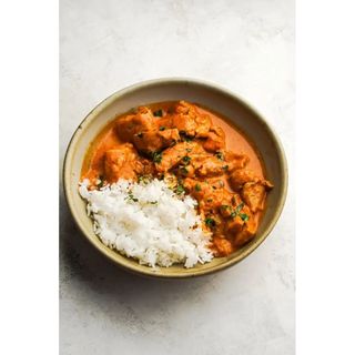 Chicken wet fry (boneless) with rice
