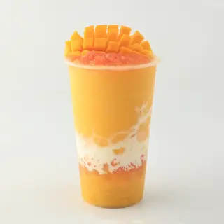 Té verde con mango y crema de queso