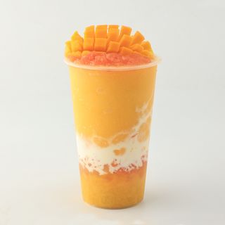 Té verde con mango y crema de queso