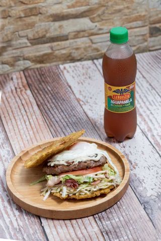 Patacón-burguer de ternera