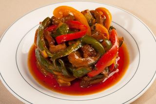 Перец жаренный с мясом