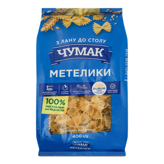 Вироби макаронні «Чумак» «Метелики» (400г)