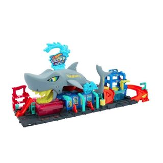 Spalatoria auto cu masinuta Hot Wheels City Color Reveal Ultra Shark H... [4189961]
