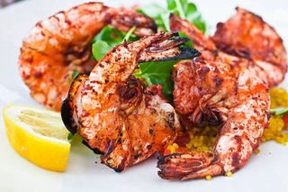 Tandoori king prawns