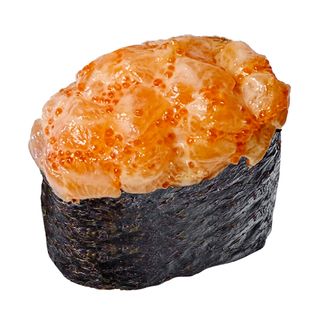 Gunkan z łososiem spicy