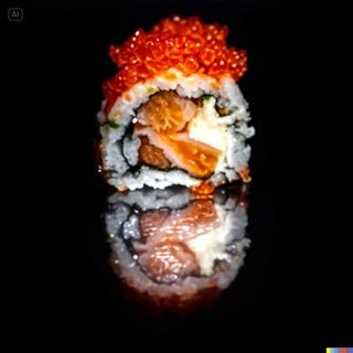 186. Salmón, Queso, Tobico. Salmon And Tobico Cheese 8pcs