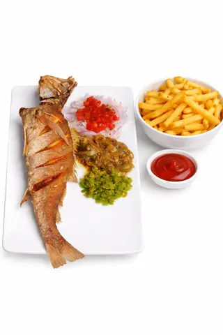 Frites & Poisson Frit (Mulet / Sosso)
