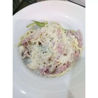 Паста з грибами і шинкою (300г)