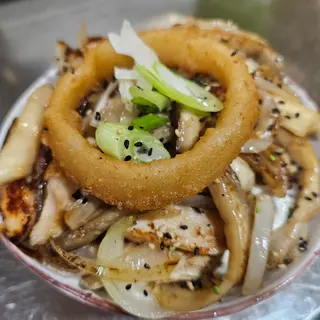 Poke de heura con setas  (VEGANO)