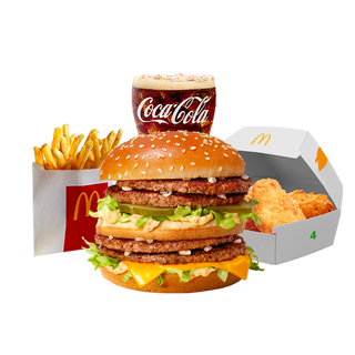 Menu Double Big Mac™ + Chicken McNuggets™ (Boite de 4)