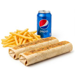 2 Pitas O Dürum + Patatas + Pepsi 2L