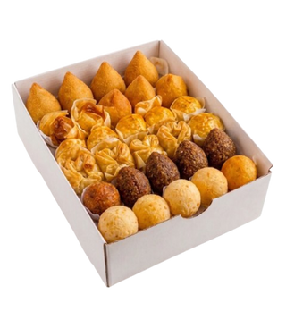 Box Evento 100 Salgados (cada salgado tem 22g)