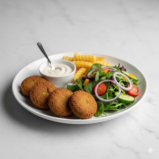 Plato de falafel