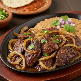 Mexican Style Liver and Onions