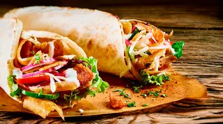 Kebab na cienkim (samo mięso) mega XXL