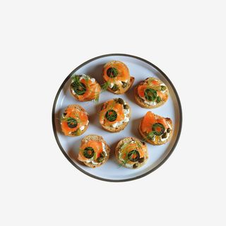 Bruschete cu somon afumat