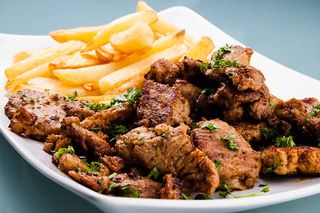 Chips & Goat's Meat