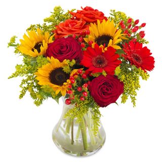 Flori in culori, de vara, trandafiri, floarea soarelui