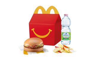 Happy Meal Hamburger e Mela