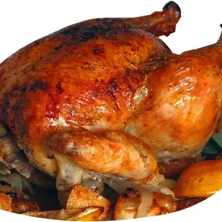 Oferta 35€ 2 Pollo Asados + Patatas Fritas + Plato + Bebida