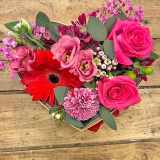 Caja en forma de corazón