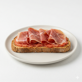 Tostada Integral De Jamón Y Base De Tumaka