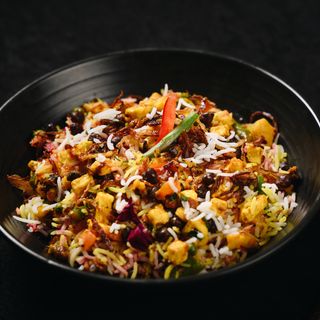 Chana paneer ki biryani