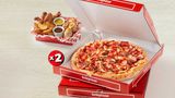 2 Pizzas medianas masa fina 2 ing + 1 Combo Mix
