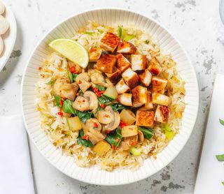 Riso con maiale chili