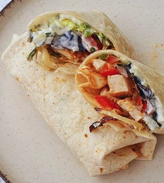 Shawarma Solo Carne Con Huevo Y Queso