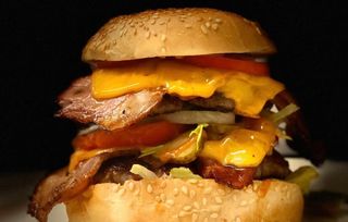 Menù super hamburger bacon