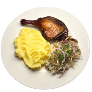 Pieczone udko z kaczki