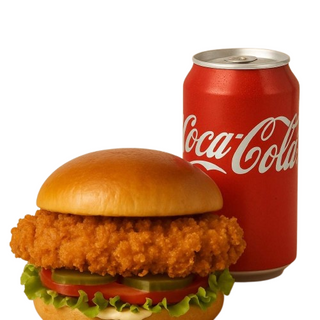 Комбо промоция с пилешки бургер и Кока кола